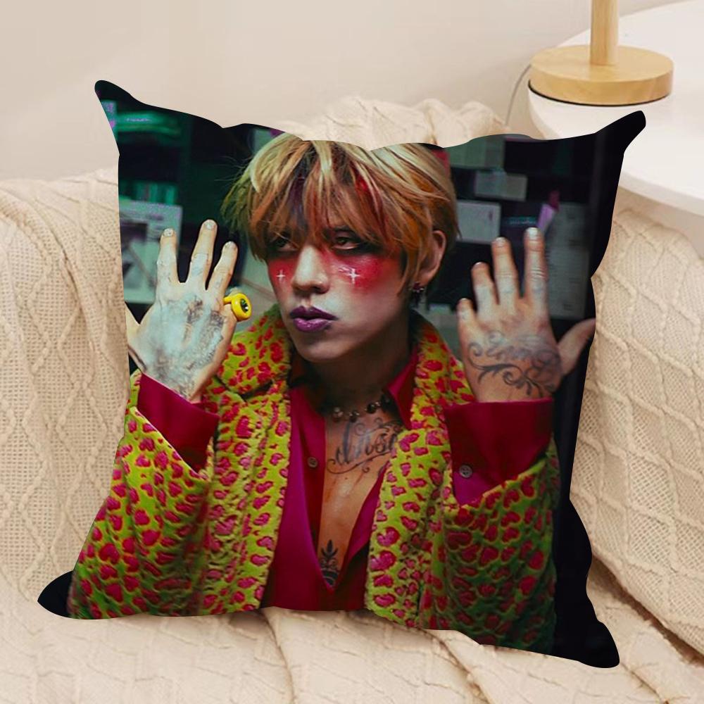 DDPR Ian Saint Cushion Cover Silky Short Plush DoubleSided Printed Pillow Case for Sofa All Seasons Home Decor Gift