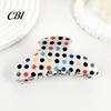Hair Clip Large Strong Grip Clip, Dot Print Claw, Portable Scalp Friendly Accessory for Thick Updos Half-Tied Hairstyles Pattern