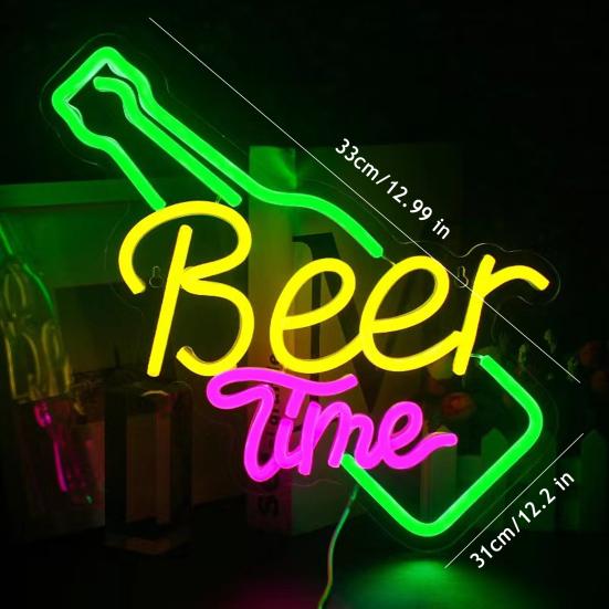 Neon Light Sign Personalized LED Neon Lights Large LED Neon Sign for Restaurant Dining Room Office Wall Decor