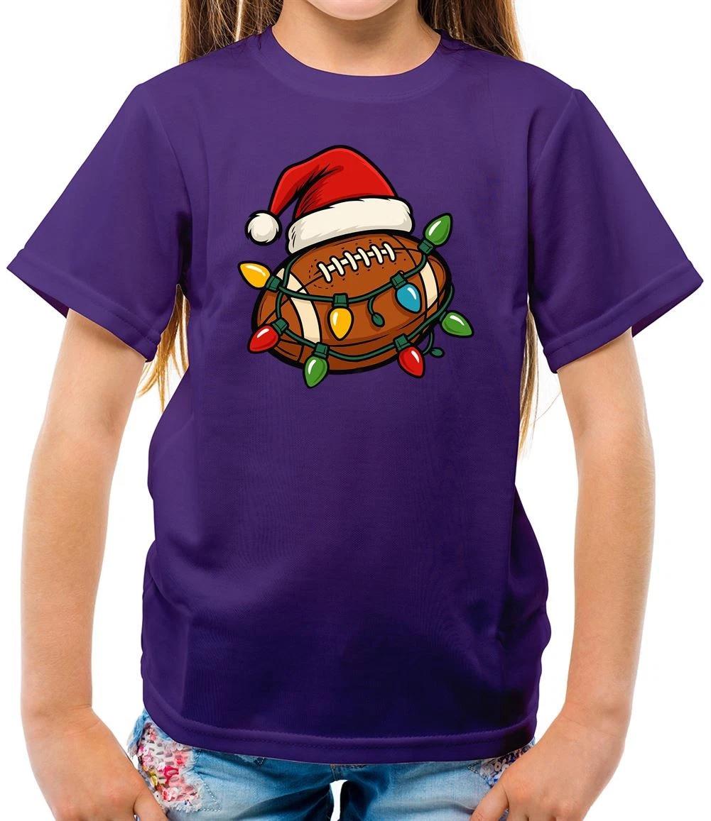 American Football Christmas - Kids T-Shirt - Love Xmas Player Bowl Fan Funny 160