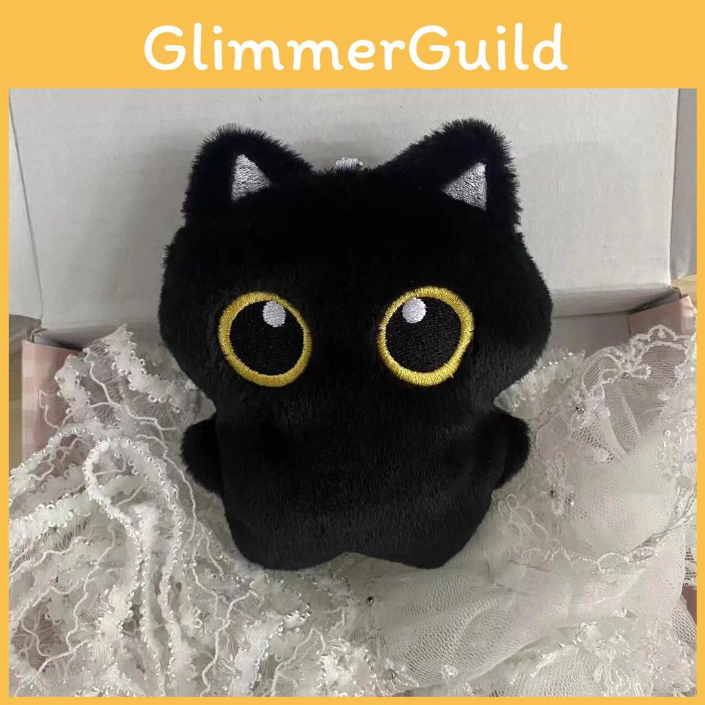 Black Cat Simulated Plush Toy Keychain Wallet Stuffed Doll Girls Gift Birthday