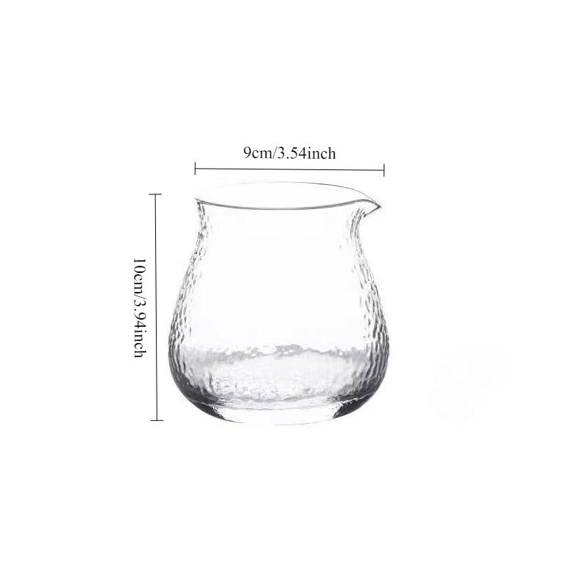 

Hammer-textured Transparent Glass Cup Coffee Sharing Pot Coffee Cup Hand-brewed Sharing Cup Tea Cup and Wine Glass Glass Cup 1pcs
