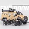 1/24 Scale Sword Toothed Tiger Explosion Proof Car Model Police Armored Off Road Vehicles Alloy Diecast Simulated Collectibles Present
