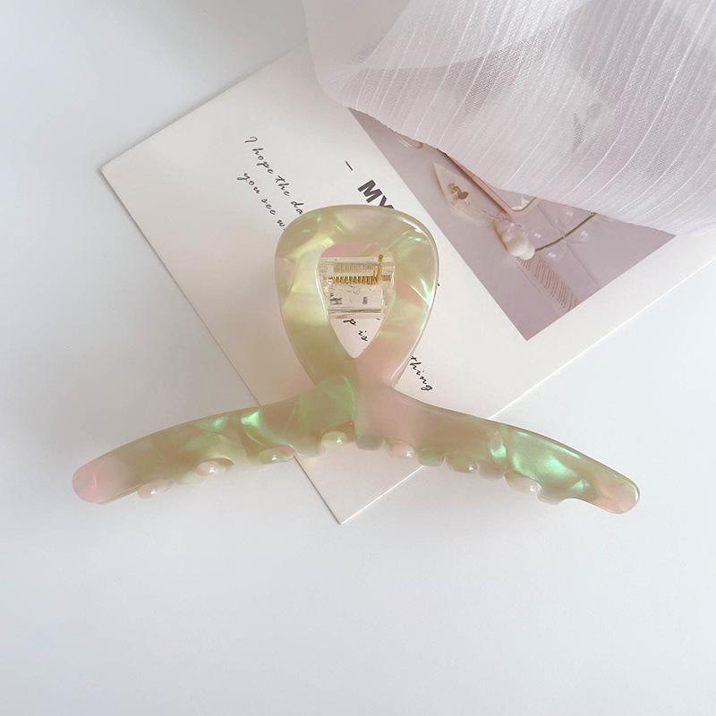

Iridescent Mermaid Acetate Hair Clip for Women - Versatile Korean Claw Design