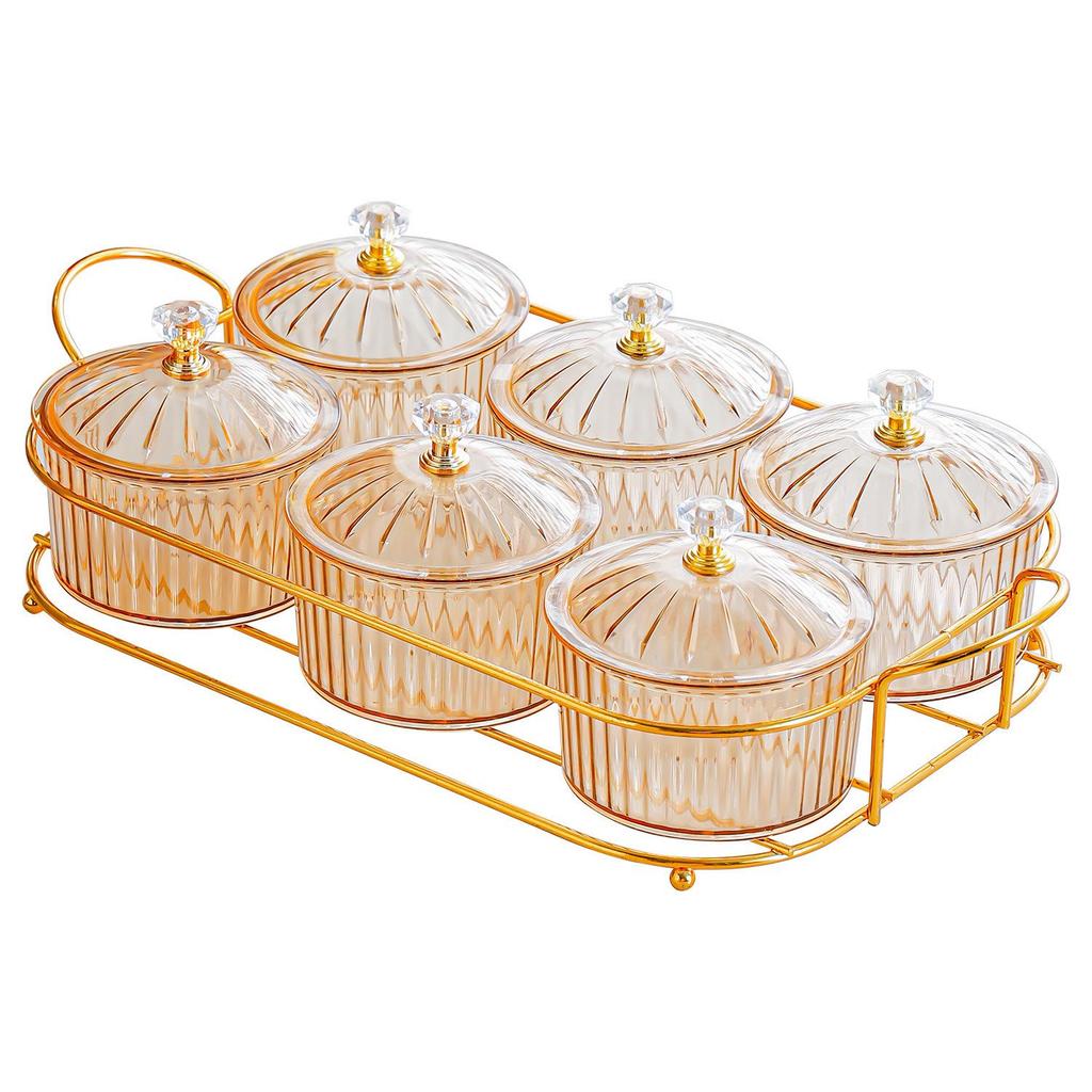 Luxury Compartmentalized Fruit and Snack Tray for Home Display
