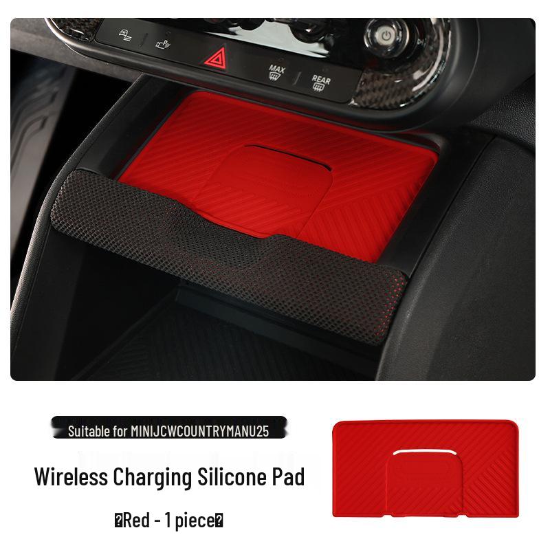 BMW Mini JCW Countryman Silicone Center Console Mat & Cup Holder Decor