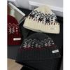 All Wool Fair Island Jacquard Hat for Women A Retro Woolen Knitted Cold Hat with A Winter Atmosphere