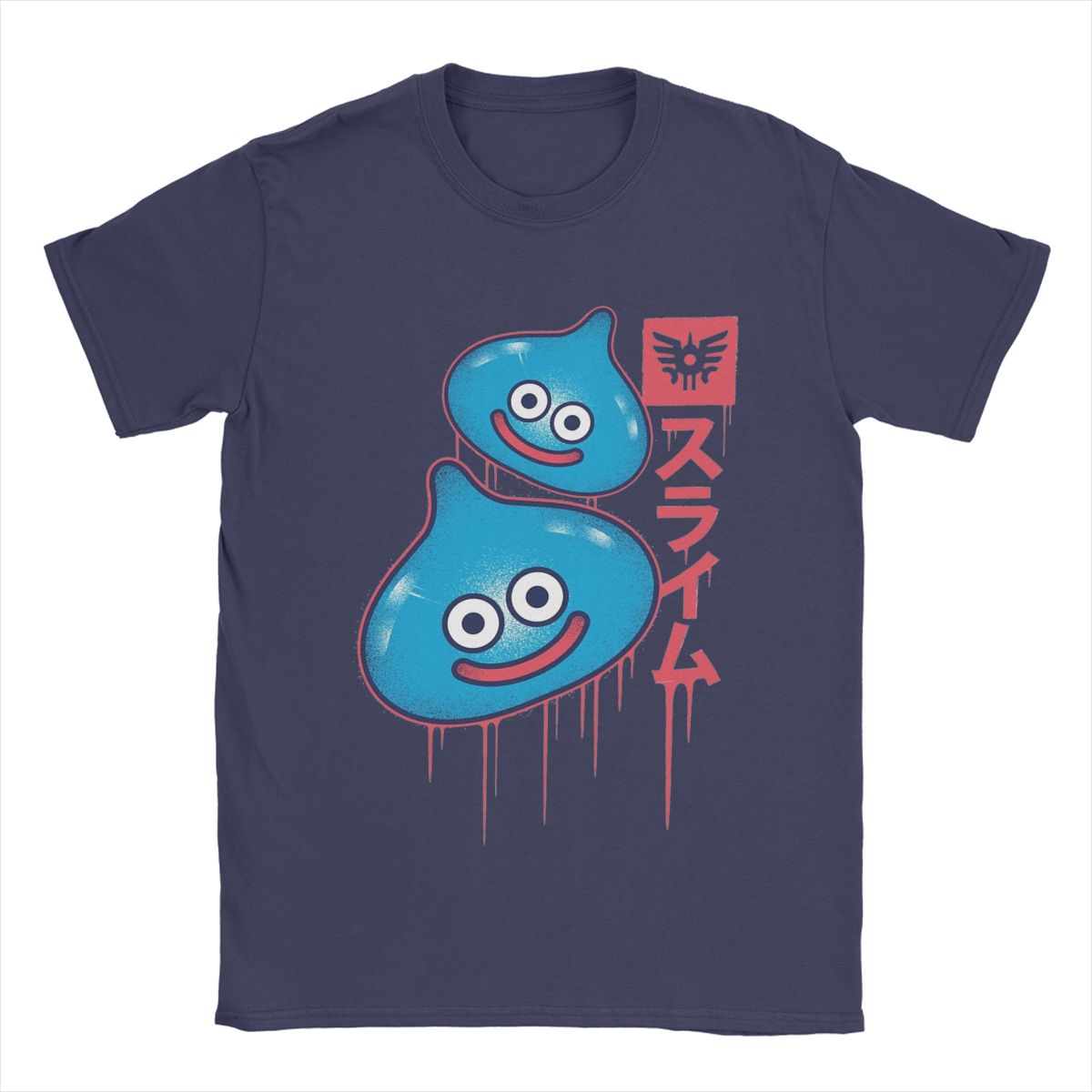

Dragon Quest Slime T-Shirts for Men Funny 100% Cotton Tee Shirt Round Neck Short Sleeve T Shirts Plus Size Clothes 4XL