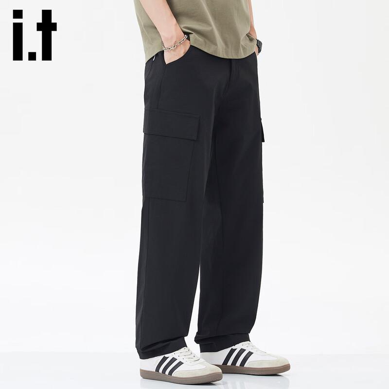 Izzue It Herren Locker Geschnittene Cargohose mit Geradem Bein