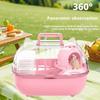 Double Layer Travel Hamster Cage Transparent Cover Small Pet Carrier Hamster Carrier Box  Picnic