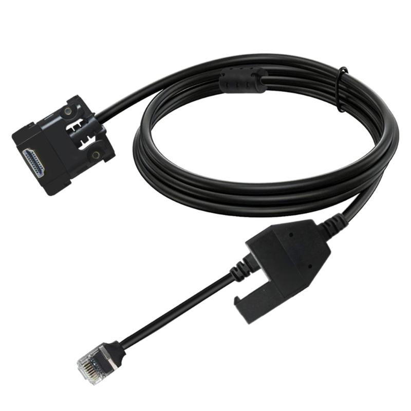 

Мідножильний HDTV-адаптер-кабель від штекера до штекера RJ45 та гнізда DC5521, 200 см, для платіжних терміналів 1