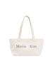 Matin Logo Canvas Wide Shoulder Bag In Ivory