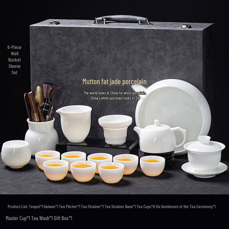 Dehua White Porcelain Gongfu Tea Set