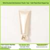 100ml/100g Brushed Gold & Silver Composite Soft Tube with Acrylic Cap - Empty Cosmetic Bottle