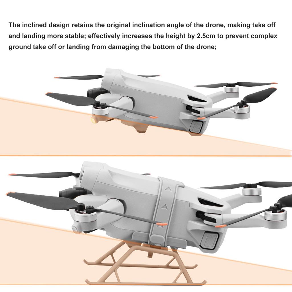 Drone Landing Gear Landing Gear Leg Foldable Height Extended For Mini 3 Mini 3 Pro Drone Orange