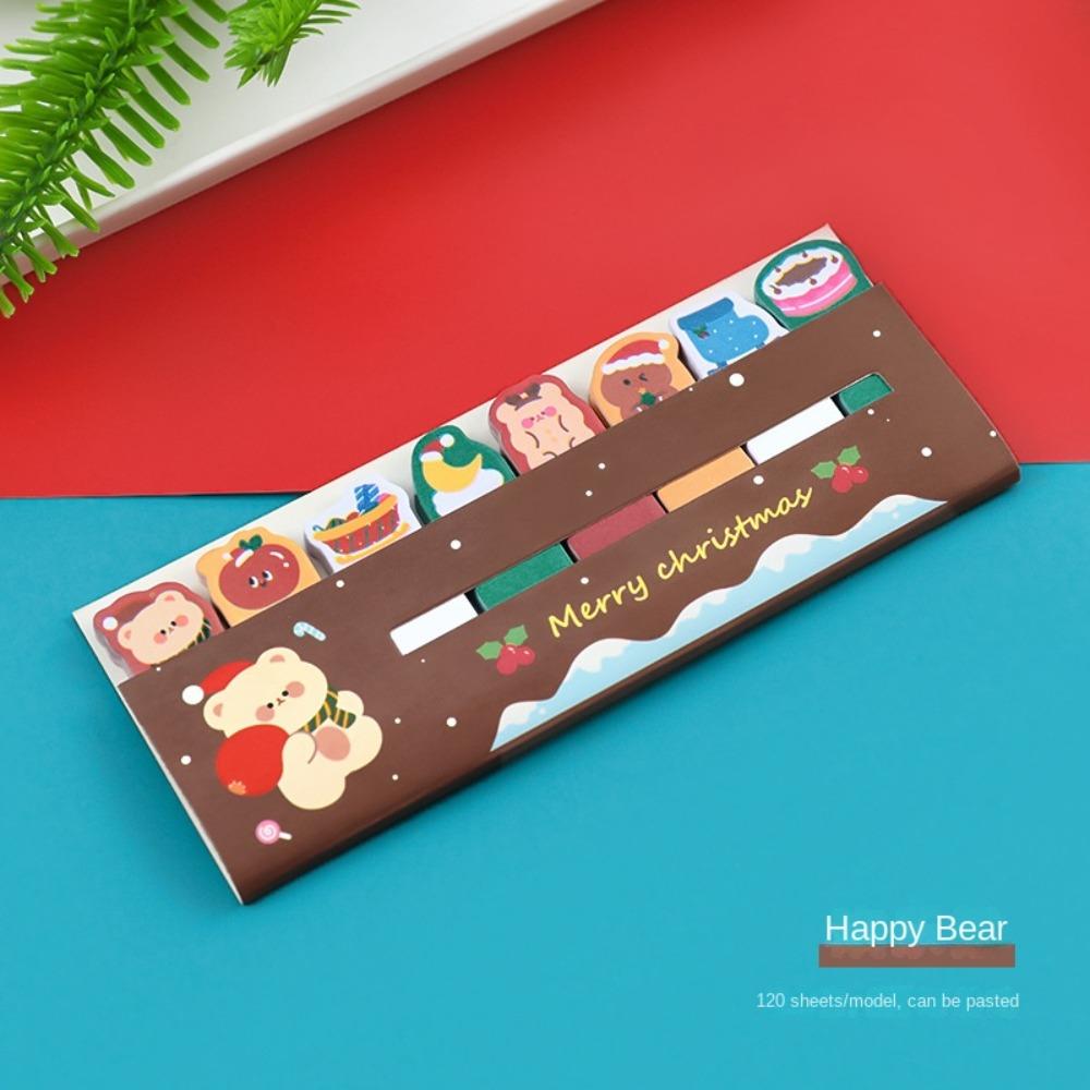 Cartoon Christmas Memo Pad Notepad Bookmarks Study Supplies Christmas Sticky Notes  Xmas