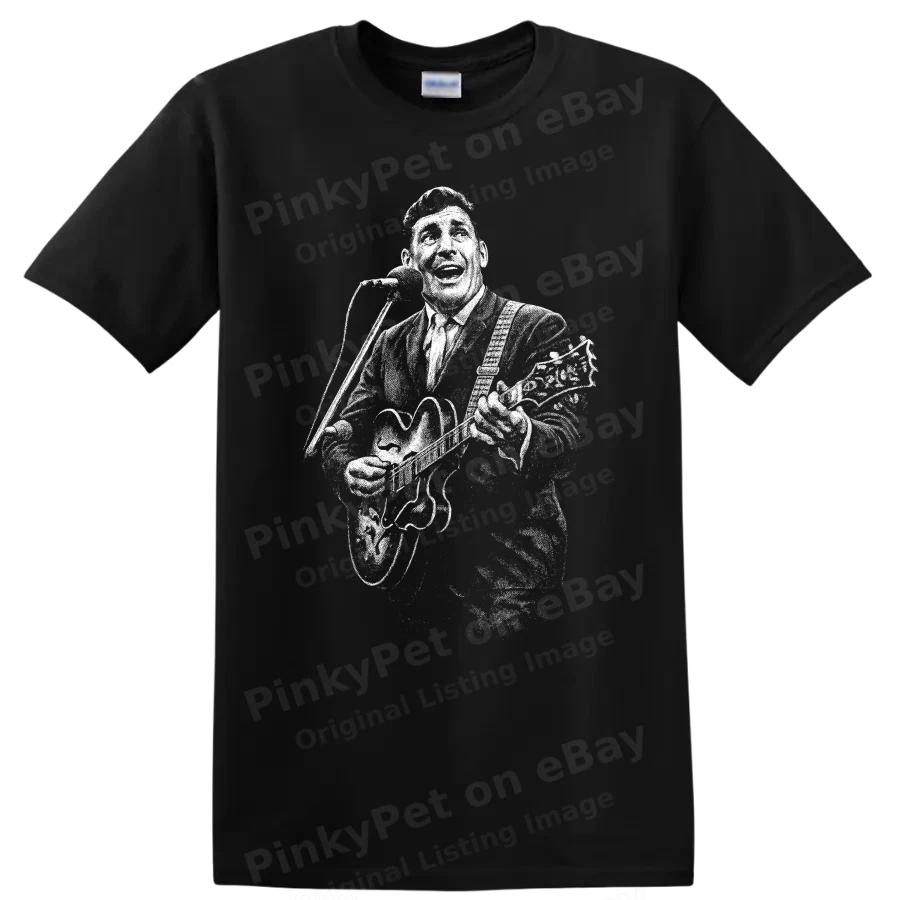 Tričko Carla Perkinse Rockabilly Legenda Portrét Klasická Rocková Hudba Fanoušek Dárek Tričko