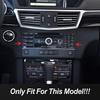 Stainless Steel Car Console CD Button Control Panel Frame Sticker For Mercedes Benz E Class W212 2010 2011 Interior Accessories