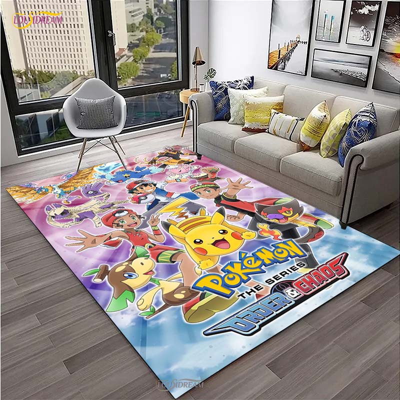 

Покемон Пикачу Мультфильм Аниме Милый Ковер для Гостиной Спальни Коврик Кухня Дверь Детский Нескользящий Напольный Коврик Alfombra Подарок на День Рождения 40x60cm