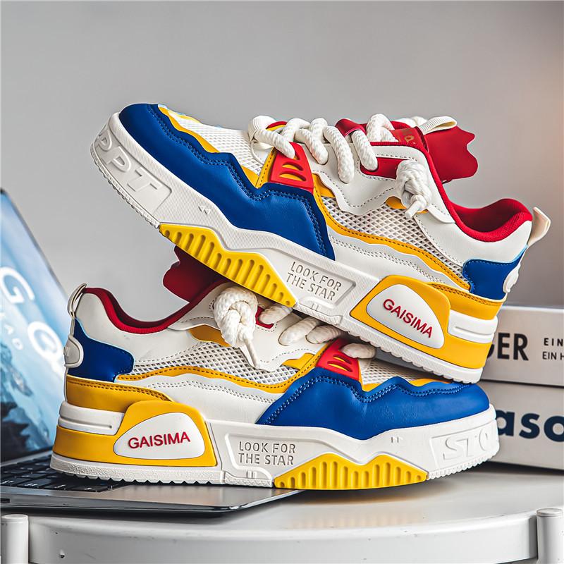 

Guochao men s shoes 2024 summer new outdoor breathable mesh board shoes fashion casual men s niche trendy shoes 39