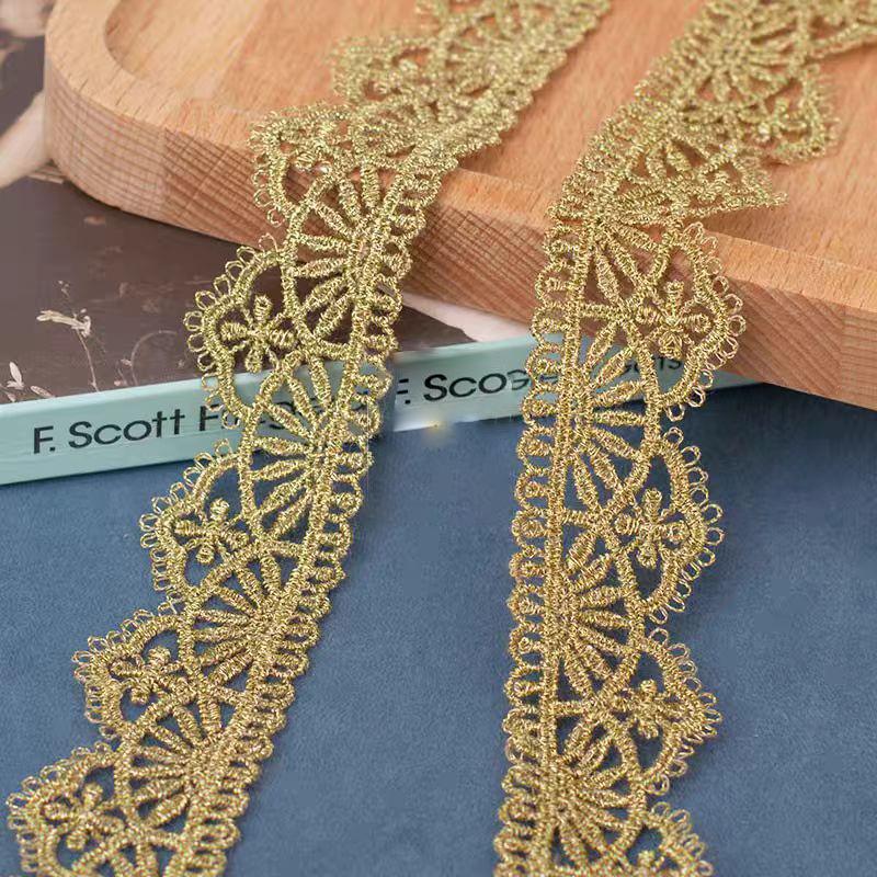 2 Yards/182CM Black Silver Lace Trim Ribbon Hollow-Out Webbing DIY Craft Gift Packing Sewing Decor Supplies 2.6cm