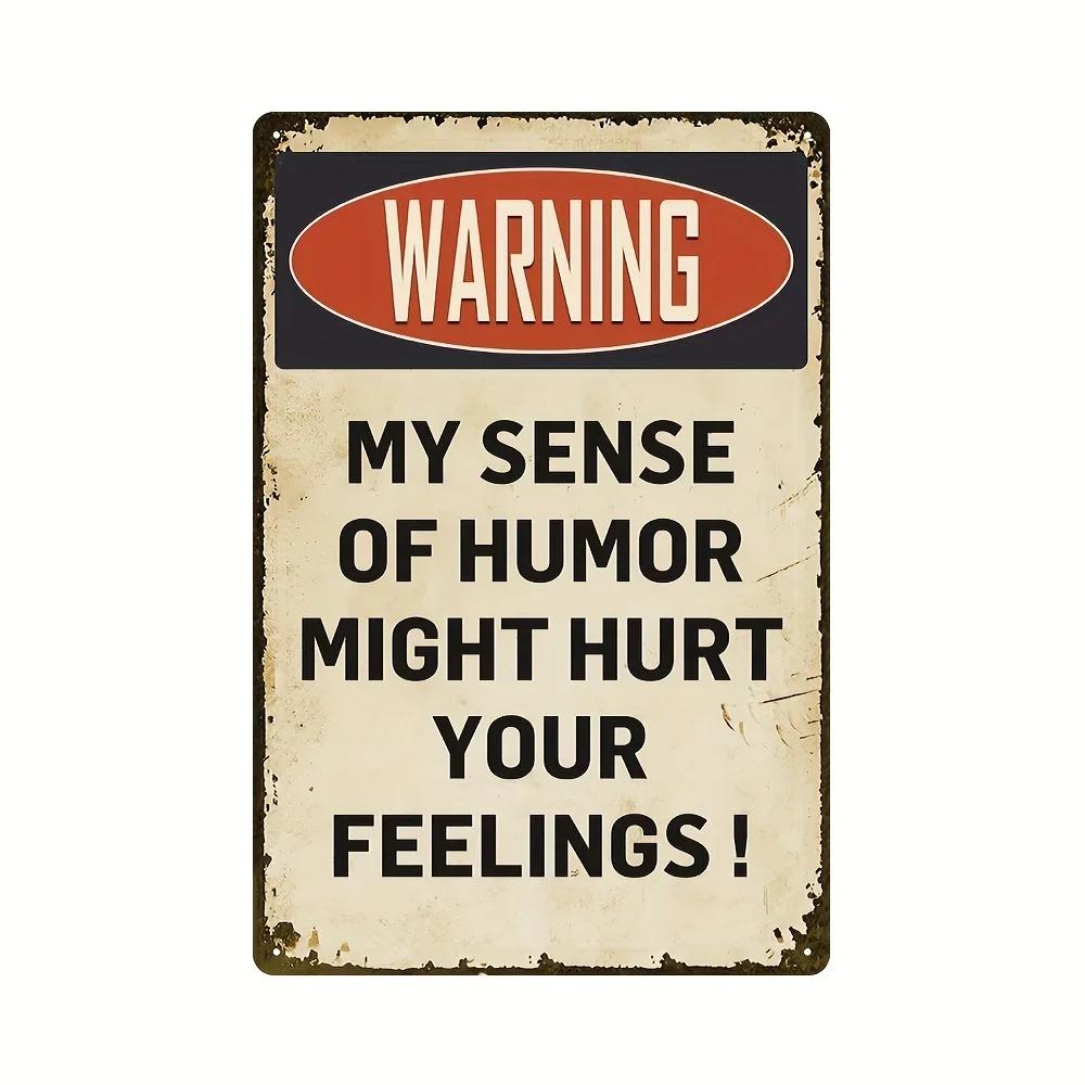 Exclusive Vintage 3D “Beware” Metal Sign - Premium Quality Metal with Eye - Catching 3D Design, Ideal Wall