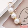 Pearl Brooch Pin for Waist Adjustment and Anti-Exposure with High-End Corsage Design