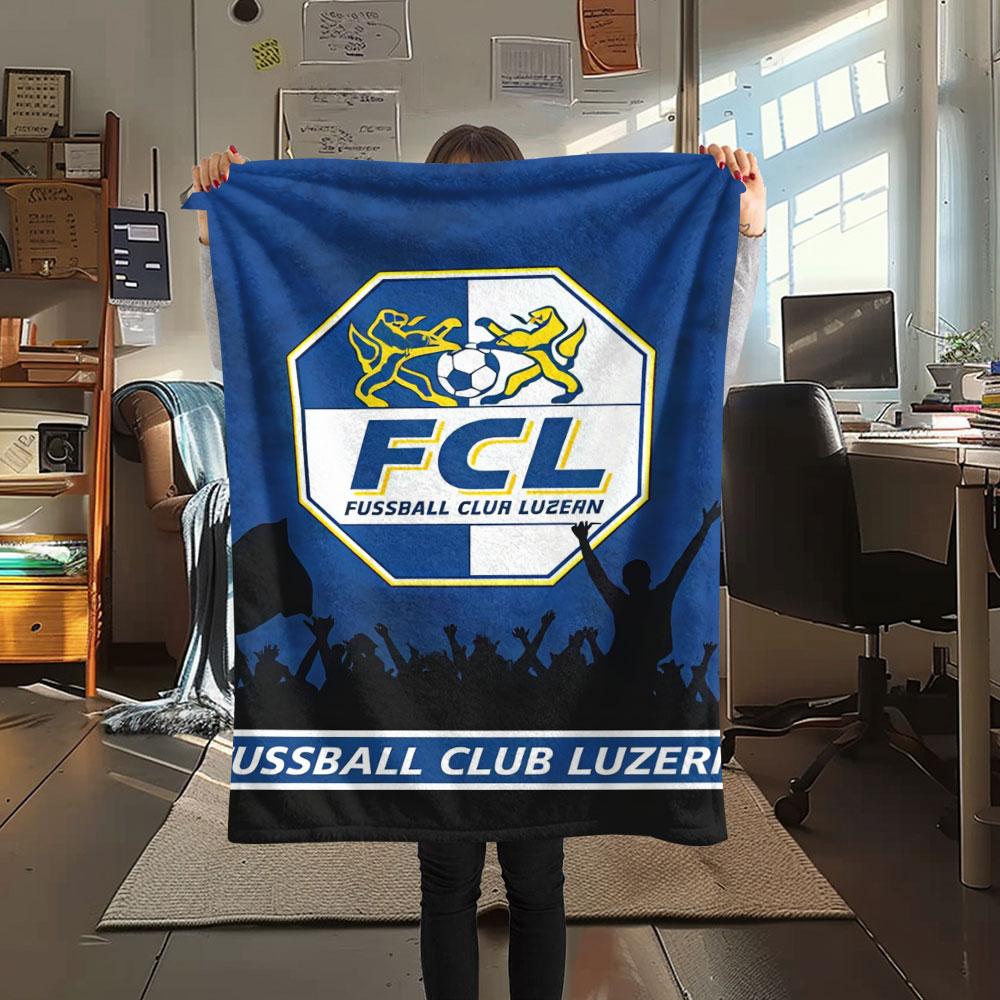 FC Luzern FlAannel Blanket, High Quality Comfortable for All Seasons, Home Decor, Warmth and Comfort