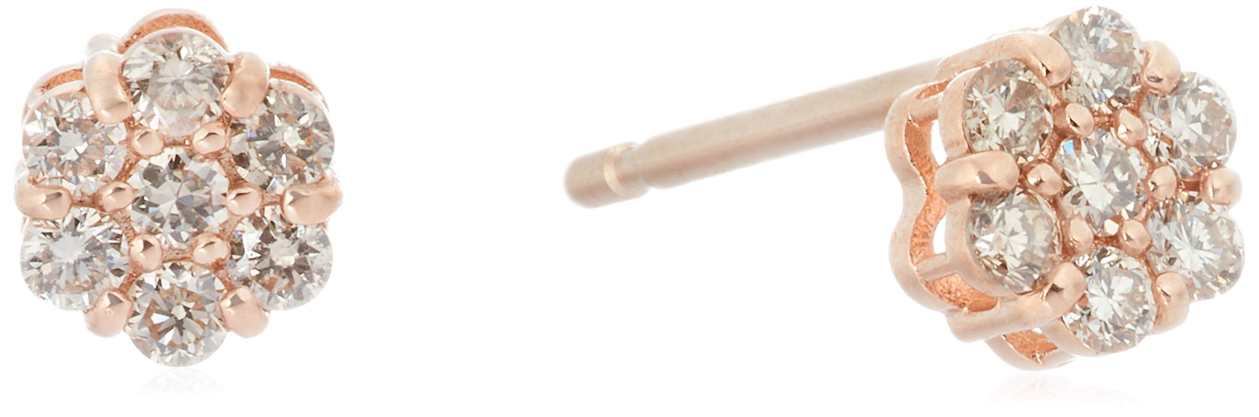 

Серьги Yondo Diamond K10 розовое золото 151826153107 canal4℃ (Канал-Си) (PG)