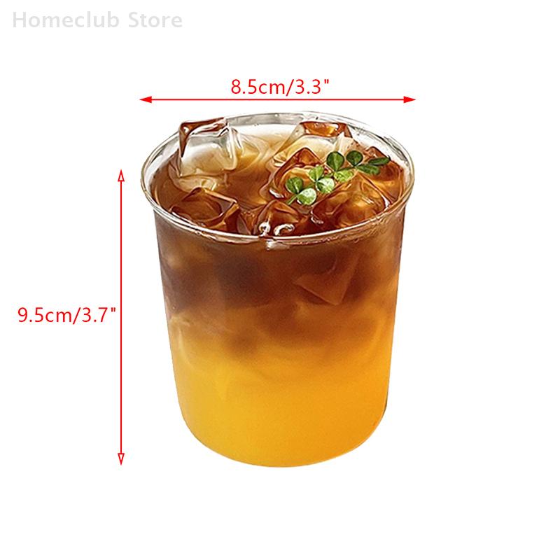 Coffee Cup Curled Latte Cups Household Glass Drinkware Juice Milk Simple Mug Transparent Water Bottles Glassware Cups Coffeeware