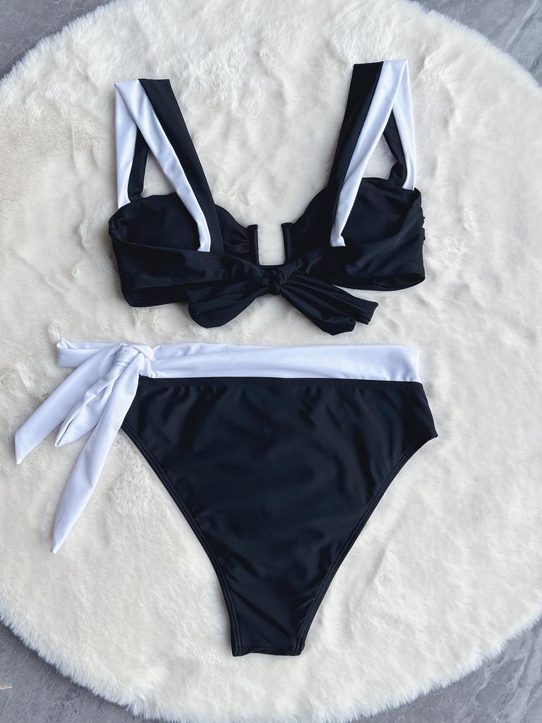 Push Up Bikini Two Pieces Women Swimsuits Female Swimwear High Waist Bikini Set Brazilian Biquini Swimming Suit Beachwear