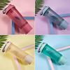 1pc 600ml Frosted Shake Cup Sports Bottle Outdoor Fitness Water Blender Bottle Protein Powder Portable Gym Training Drink