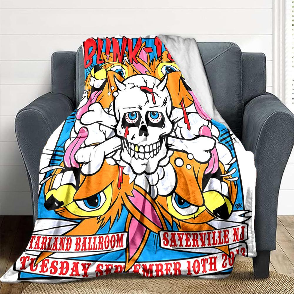 1PC Blink 182 Blanket, Throw For Sofa, Bed, Travel, Camping, Livingroom,
