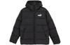 Down Jackets Men's Black Hooded Moderate Puffer Jacket 672411-01
