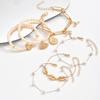 Bracelet European and American jewelry women's rice bead alloy shell pendant niche bracelet high value