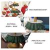 Resin Christmas Tree Cake Stand 2 Tier Cupcake Stand Dessert Tower Pastry Serving Tray Xmas Ornaments Table Decoration 2025