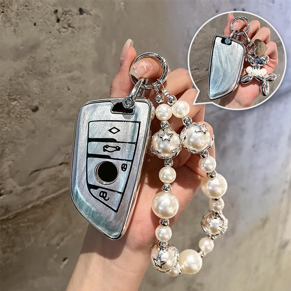 Car Remote Key Case Cover Shell Fob For BMW X1 X3 X5 X6 X7 1 3 5 6 7 Series G20 G30 G11 F15 F16 G01 G02 F48 G05 G06 G07 Keychai