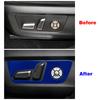 For GWM Tank 300 2024 2024 Accessories Seat Adjustment Button Switch Panel Cover Trim Interior Garnish Stainless Steel Decor