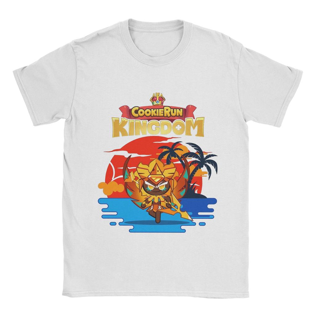 Cookie Run Kingdom Cotton T Shirt For Mens Summer Street Style T-Shirts Crew Neck Trending Tees Oversize Print Clothes