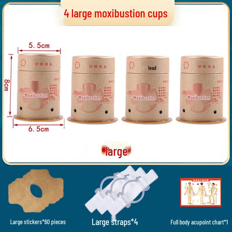 Portable Adjustable Temperature Moxa Moxibustion Tube and Jar Set