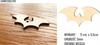 Halloween Decoration Pendant Wood H15 3 Pcs.