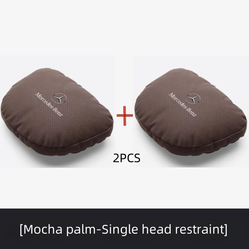 CQY1 Car Headrest Neck Support Seat Auto Breathable Pillow Protector Neck Compatible For Mercedes Benz W211 W205 W204 W210 AMG W202 B