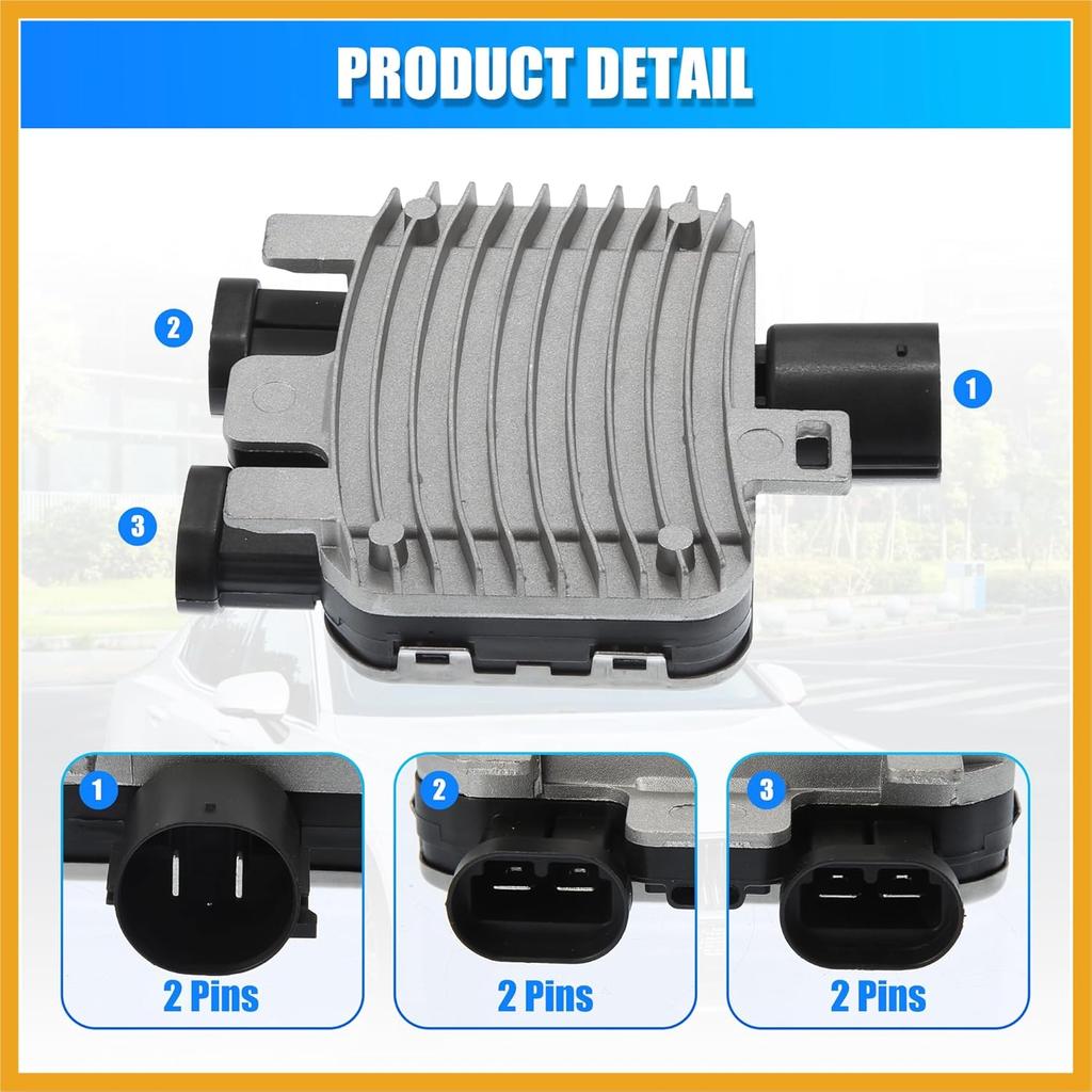 Radiator Cooling Fan Control Module Engine Cooling Fan Control Module Unit 7T43-8C609-BA for Volvo S60 S80 XC60 V70 XC60 2010-2013 Replacement