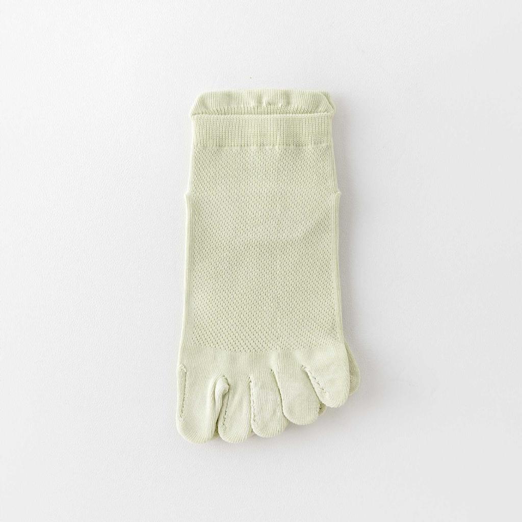 Five-Finger Socks Boneless Anti-Pilling Split-Toe Ultra-Thin Women'S Socks Antibacterial Cotton Socks Short Tube Mesh Socks