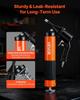 Grease Gun, 6000 PSI High Pressure, Heavy Duty Pistol Grip Grease Gun Kit with 0.4 L Capacity, Includes 45.7 Cm Flex Hose, 1 Extension Rigid Pipe and