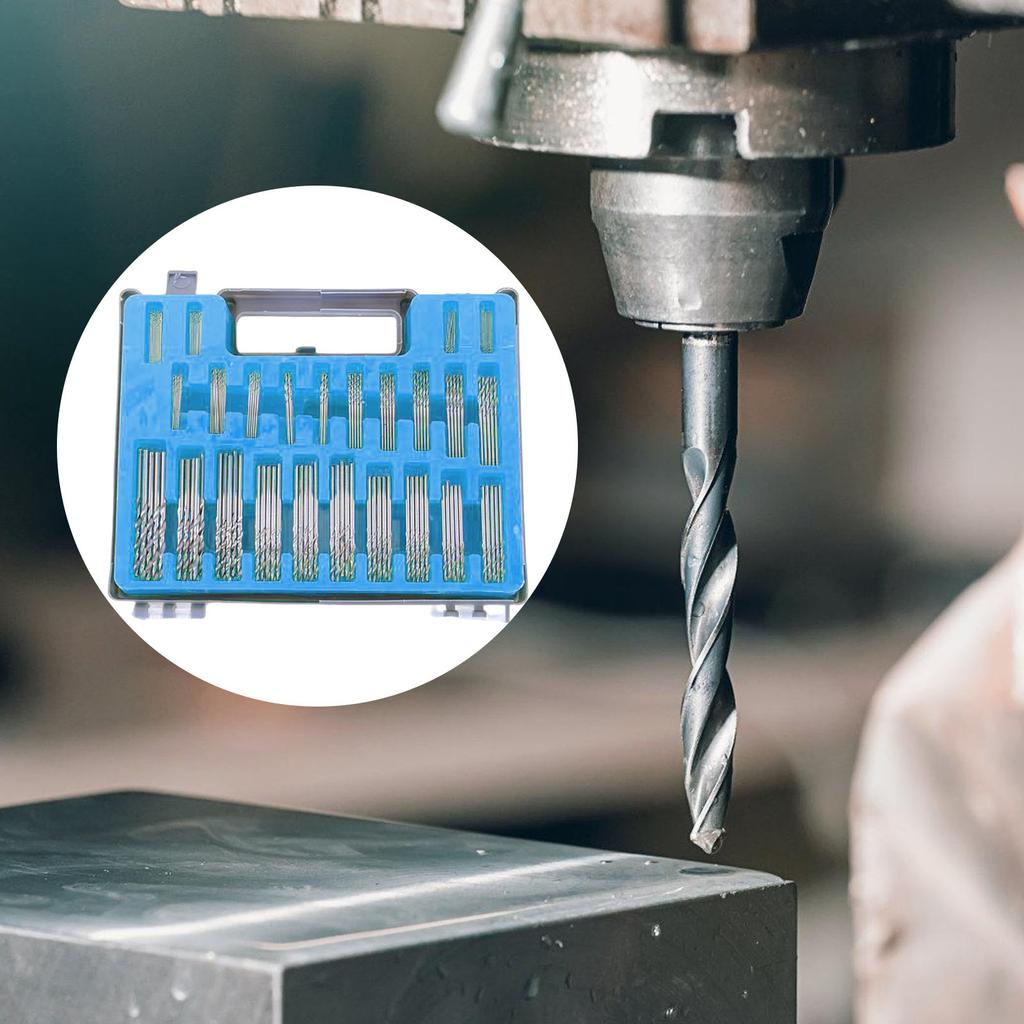 150Pcs Mini Twist Drill Bit Set High Speed Steel For Precision Drilling In Jewelry Model Making Projects