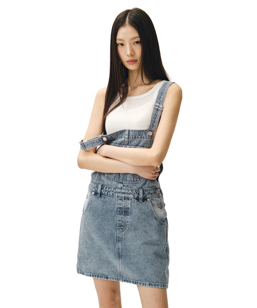 Deketeuumeon Signature Bib Overalls Skirts Dcwop002Lightblue
