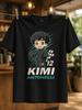 Kimi Antonelli Cartoon Racer Cute Driver With Checkered And Number 12 Playful Motorsport Graphic Unisex All Tshirt