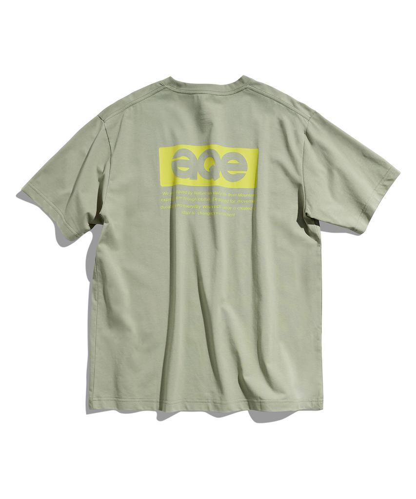 Peullukeu Aqe Sorona Graphic Short Sleeve T-Shirt Khaki Fst345