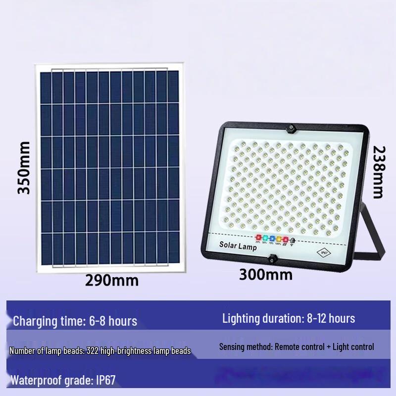 Outdoor Waterproof Solar Floodlight